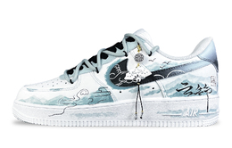 Nike Кроссовки Air Force 1 Brocade с противоскользящим покрытием, износостойкие, низкие, для скейтбординга, мужские, белые, зеленые cw2288-111(team528-云锦) | white green