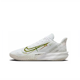 Nike Баскетбольные кроссовки Precision 7 Lively Island, Green Glow Cushioning, с низким верхом, противоскользящие, мужские, белые, зеленые fn4322-100(team799-青辉) | white green