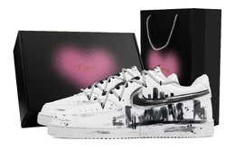 Nike Кроссовки для скейтбординга Court Vision 1 Low Top, мужские, черно-белые dh2987-101(team773-浮光掠影-爱心礼盒） | black white