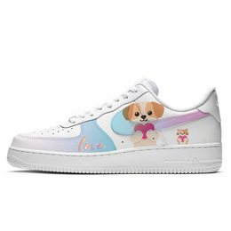Nike Кроссовки Air Force 1 с низким верхом для скейтборда, противоскользящие, износостойкие, мужские, белые cw2288-111(team10-钟情于你男 j) | white