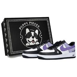 Nike Фрагмент Air Force 1 Puppy, специальные низкие кроссовки для скейтборда, мужские, белые dv0788-001(team85-玲珑香芋as-box) | white