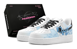 Nike Кроссовки для скейтбординга Air Force 1, мужские, низкие, белые cw2288-111(teams2-沧海龙渊男s-box) | sky blue