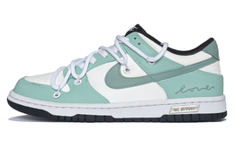 Nike Кроссовки для скейтбординга Dunk Moon Mail, Jasmine Honey Tea, нескользящие, белые, зеленые dd1391-100(teamk-茉莉蜜茶) | white green