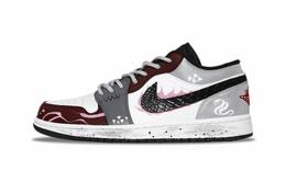 Баскетбольные кроссовки Air 1 Low Top Vintage, мужские, серые Jordan, Gray hf3148-106（team696-灵蛇献瑞） | gray