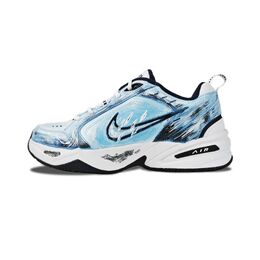 Nike Кроссовки Air Monarch 4 Tornado с противоскользящим и износостойким эффектом, увеличивающие рост, низкие, массивные, мужские, небесно-голубые 415445-102（team1137-龙卷风） | sky blue