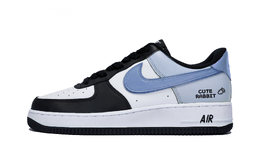 Nike Кроссовки Air Force 1 Low Top для скейтбординга, мужские, белые, синие dv0788-001(team85-涟漪海盐) | white blue