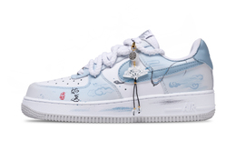 Nike Кроссовки Air Force 1 Low Top для скейтбординга, мужские, небесно-голубые fj4146-100(team1068-彩云间) | sky blue
