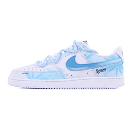Nike Кроссовки Court Vision 1, износостойкие, легкие, увеличивающие рост, низкие, мужские, светло-синие dh2987-101(team620-夏日椰椰) | light blue