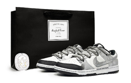 Nike Кроссовки для скейтбординга Dunk Chaos Candlelight, износостойкие, низкие, мужские, белые, серые dd1391-100(team1138-混沌烛影礼袋) | white gray