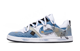 Nike Кроссовки для скейтбординга SB Alleyoop, низкие, мужские, цвет: синий/белый/бежевый cj0882-100(team420-风云变) | sky blue