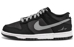 Nike Кроссовки для скейтбординга Dunk Anti Slip, износостойкие, мужские, черно-серые dd1391-100(team拾玖-酷黑晕染） | black gray