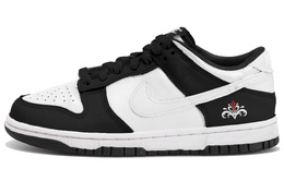 Nike Кроссовки для скейтбординга Dunk Anti Slip, износостойкие, низкие, мужские, черные, белые, красные dd1391-100(team拾玖-墨白花纹） | black white red