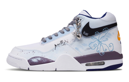 Nike Баскетбольные кроссовки Flight Legacy Mandala с нескользящей подошвой, износостойкие, винтажные, среднего размера, белые, синие bq4212-102(team864-曼陀罗) | white blue