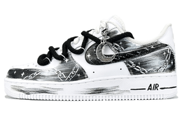 Nike Кроссовки Air Force 1 для скейтбординга, износостойкие, низкие, мужские, черно-белые cw2288-111(team169-链月狂潮) | black white