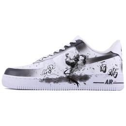 Nike Кроссовки Air Force 1 «Удача и процветание для курицы», износостойкие, низкие, для скейтбординга, мужские, белые cw2288-111(team168-鸡祥如意) | white
