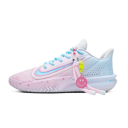 Nike Баскетбольные кроссовки Precision 7 Shock Absorbers с противоскользящим покрытием, износостойкие, дышащие, низкие, мужские, розово-синие fn4322-100(team558-落日海港） | pink blue