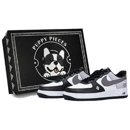 Nike Фрагмент Air Force 1 Puppy, специальные низкие кроссовки для скейтборда, мужские, белые dv0788-001(team85-慵懒烟灰as-box) | white