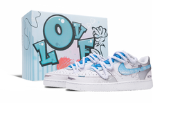 Nike Кроссовки для скейтборда Court Vision 1 Zhenzhen Box с противоскользящей подошвой, износостойкие, мужские, светло-синие dh2987-101(team441-男-铮铮-限定礼盒) | light blue