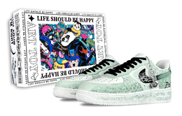 Nike Кроссовки Air Force 1 Enchanted Realm Serpent Green с антискользящим покрытием, износостойкие, низкие, для скейтбординга, мужские, белые, зеленые cw2288-111(team257-灵蛇绿r-box) | white green