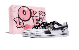 Nike Кроссовки Court Vision 1 Ink Box с противоскользящим покрытием, износостойкие, низкие, мужские, черные dh2987-101(team441-男款-墨韵-限定礼盒) | black