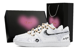Nike Кроссовки для скейтбординга Court Vision 1 Low Top, мужские, белые dh2987-101(team773-龙纹-爱心礼盒) | white