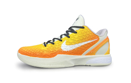 Nike Баскетбольные кроссовки Zoom Kobe 6 Low Top, мужские, желтые fq3546- 100（team258-日落3.0） | yellow