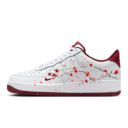 Nike Кроссовки Air Force 1 для скейтбординга, мужские, низкие, белые/розовые hm9483-100(team366-花语片片) | white