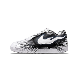 Nike Низкие кроссовки для скейтбординга EBERNON Tower Rabbit, устойчивые к истиранию и скольжению, мужские, черно-белые aq1775-100(teameight-液白04毒） | black white