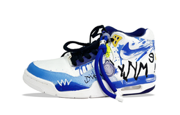 Nike Баскетбольные кроссовки Flight Legacy Mid Top Vintage, мужские, светло-синие bq4212-102(team546-无拘狂潮2.0) | light blue