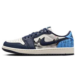 Jordan Баскетбольные кроссовки Air 1 Low Top Vintage, мужские, белые, синие cz0790-400(team181-山水) | white blue