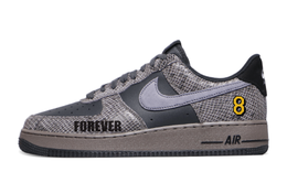 Nike Кроссовки Air Force 1 с низким верхом, противоскользящие, износостойкие, мужские, цвет: черный, серый, желтый hf2898-001(team65-蛇鳞曼巴8男款) | black gray yellow