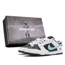 Nike Кроссовки для скейтбординга Dunk Anti Slip, износостойкие, мужские, черные, синие ib4620-141(team578-晴空熊猫s-box) | black (astronaut box)