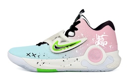 Nike Баскетбольные кроссовки KD Trey 5 X Steam Rose Phantom с низкой амортизацией, износостойкие, мужские, сине-розовые dj7554-014(team690-幻影） | blue pink
