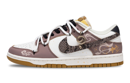 Nike Кроссовки для скейтбординга Dunk Anti Slip, износостойкие, низкие, мужские, коричневые, белые fz4042-716(team691-金蛇狂舞) | brown white