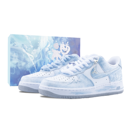 Nike Кроссовки Air Force 1 Fairy Spirit Slip с низким верхом, устойчивые к истиранию, для скейтбординга, мужские, небесно-голубые fj4146-100（team626-仙灵-sbox） | sky blue (special box)