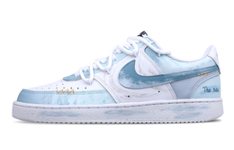 Nike Кроссовки для скейтбординга Court Vision 1 Low с противоскользящим покрытием, мужские, светло-синие dh2987-101(team51-温澜潮生) | light blue