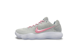 Nike Баскетбольные кроссовки Hyperdunk 2017 Low Top, мужские, серо-розовые 897637-100（team480-粉影飞线） | gray