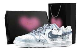 Nike Кроссовки для скейтбординга Court Vision 1 Low Top, синие, мужские dh2987-101(team459-小熊软糖-爱心礼盒) | blue