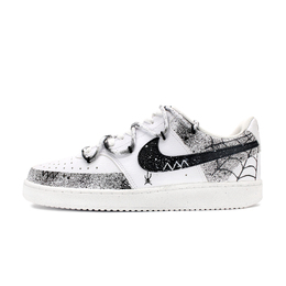 Nike Кроссовки Court Vision 1 с низким верхом, противоскользящие, износостойкие, мужские, черно-белые dh2987-101（team134-蜘蛛双） | black white