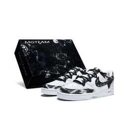 Nike Кроссовки Court Vision 1 с низким верхом, противоскользящие, износостойкие, легкие, дышащие, мужские, черно-белые cd5463-100(team156-骑士3.0s-box) | black white