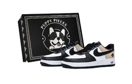 Nike Кроссовки Air Force 1 Iris Latte, специальные, противоскользящие, низкие, для скейтбординга, мужские, белые, коричневые dv0788-001(team85-鸢尾拿铁as-box) | white brown