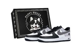 Nike Кроссовки Air Force 1 Rose Smoke Gray, Special Shoe Box, нескользящие, низкие, для скейтбординга, мужские, белые, темно-серые dv0788-001(team85-蔷薇烟灰as-box) | white dark gray