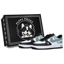Nike Фрагмент Air Force 1 Puppy, специальные низкие кроссовки для скейтборда, мужские, белые dv0788-001(team85-憨圆奶绿as-box) | white