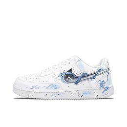 Nike Кроссовки Court Vision 1 Water Rhyme Blue Stripe, легкие и дышащие, низкие, для скейтбординга, мужские, белые, синие dh2987-101（team646-水韵蓝纹） | white blue