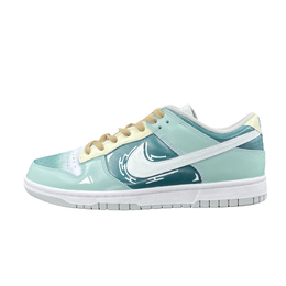 Nike Кроссовки для скейтбординга Dunk Low Top, мужские, белые, зеленые dd1391-103（team709-旅行者） | white green