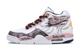 Nike Баскетбольные кроссовки Flight Legacy Vintage, мужские, средней высоты, цвет: черный, розовый bq4212-102(team365-遂心 绷带之谜） | white pink