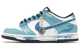 Nike Кроссовки для скейтбординга Dunk, износостойкие, низкие, мужские, белые, синие dd1391-100(team285-男款雪海之谜) | white blue