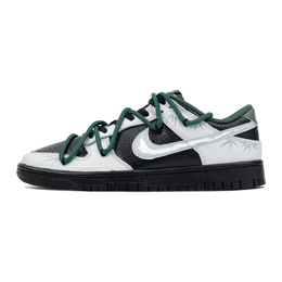 Nike Кроссовки для скейтбординга Dunk Slip с низким верхом, мужские, серо-черные hf2874-001(team270-绿玉君) | gray black