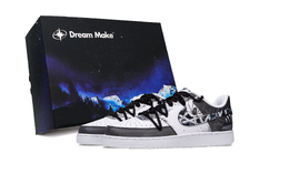 Nike Кроссовки Court Vision 1 Dustproof Box с антискользящим покрытием, износостойкие, низкие, мужские, черные dh2987-101(team441-男款-限定礼盒络尘3) | black