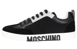 Moschino Низкие стильные мужские кроссовки, черные mb15642g1gg8400a | original shoe box included